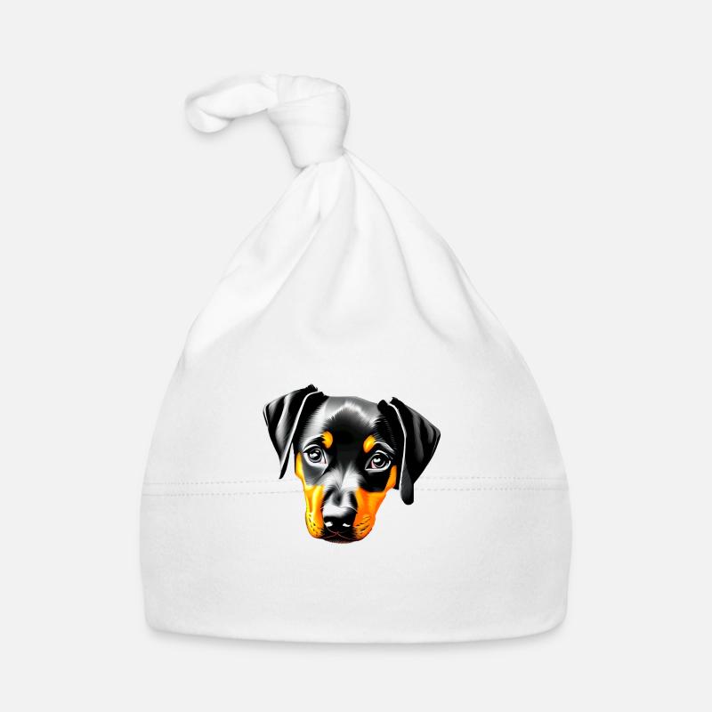 Doberman Chien Doberman Dresseur Doberman Chiot Bonnet bio Bébé