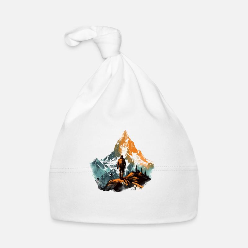 Mountain Man - Baby Bio-Mütze - Weiß