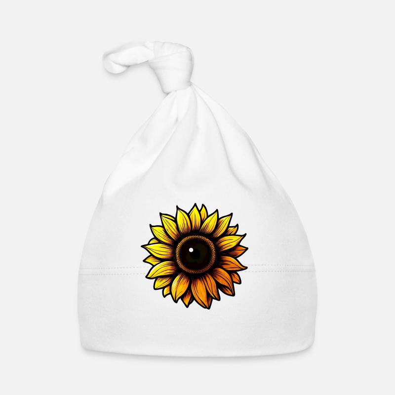 Sonnenblume Baby Bio-Mütze