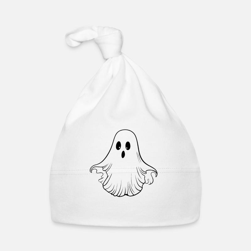 Ghost Ghosts Witching Hour Halloween Organic Baby Cap