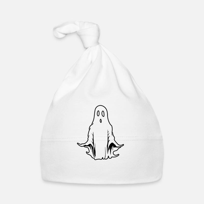 Ghost Ghosts Witching Hour Halloween Organic Baby Cap
