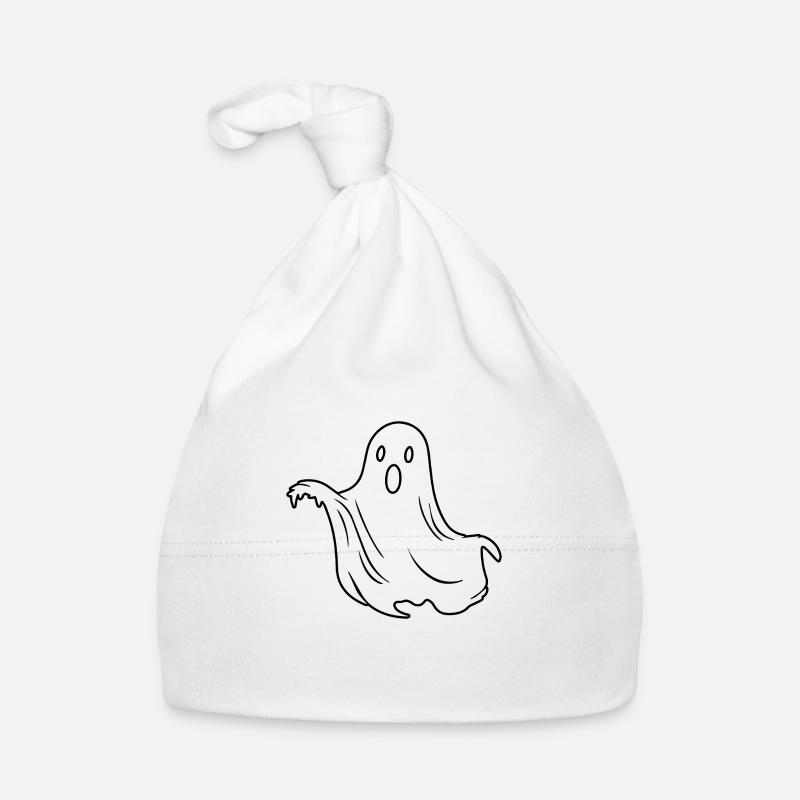 Ghost Ghosts Witching Hour Halloween Organic Baby Cap