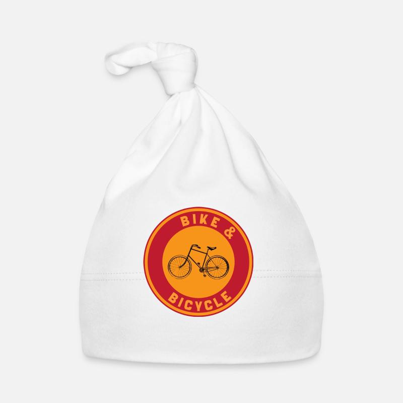 Bike et Bicycle - Bonnet bio Bébé - blanc