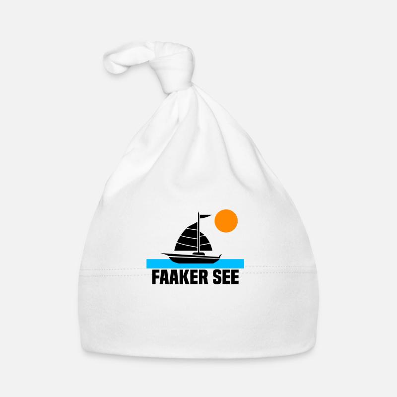 Faaker See - Baby Bio-Mütze - Weiß