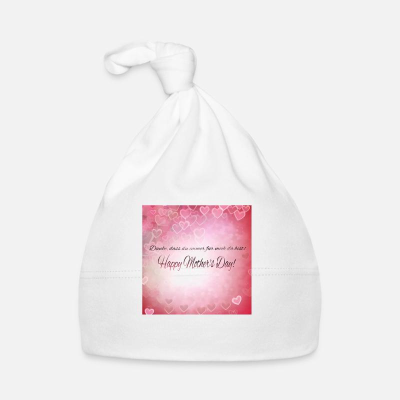 Danke das du für mich da bist - Muttertag Geschenk Baby Bio-Mütze