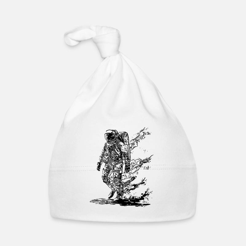 Astronaut in Solar Storm Moondust Nebula Organic Baby Cap