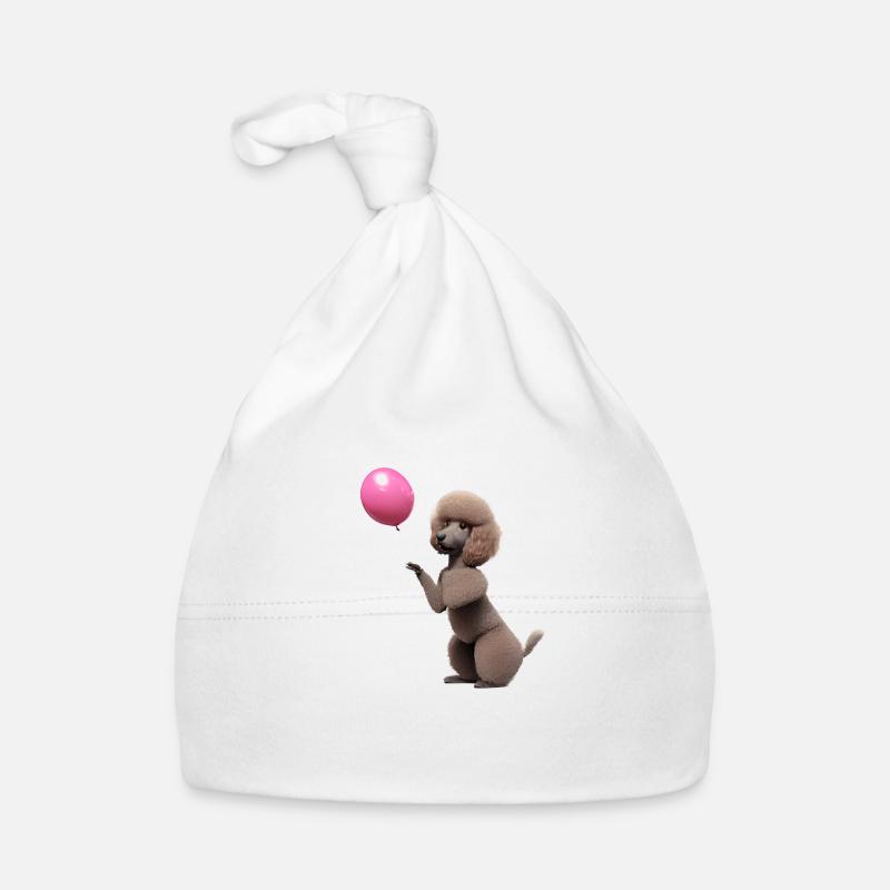 Poodle chiot Chien chiot Caniche Chien aime les propriétaires de chiens Bonnet bio Bébé