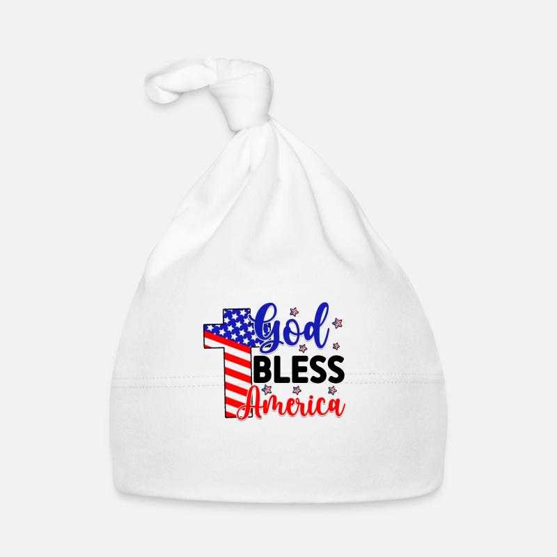 God bless America Organic Baby Cap