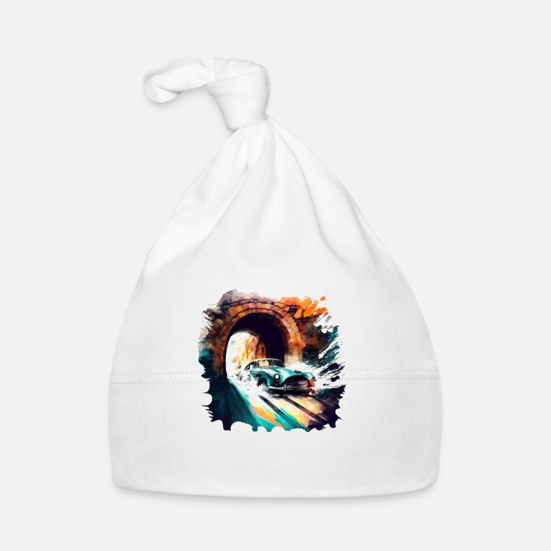 60er Classic Car Geschenk Baby Bio-Mütze