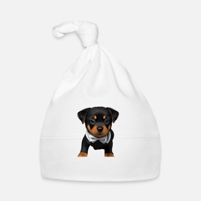 Rottweiler Chien Chiot Rottweiler Puppy Chiens Bonnet bio Bébé
