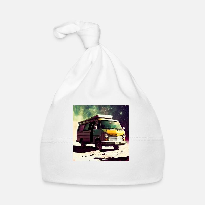 Space camper van Organic Baby Cap