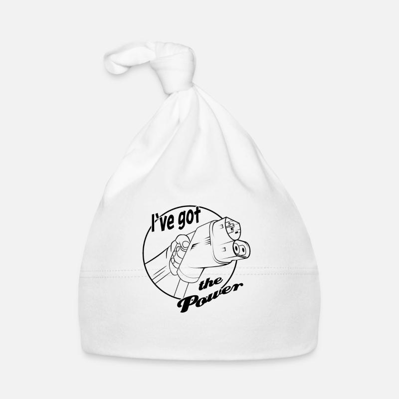 J’ai le pouvoir - Bonnet bio Bébé - blanc
