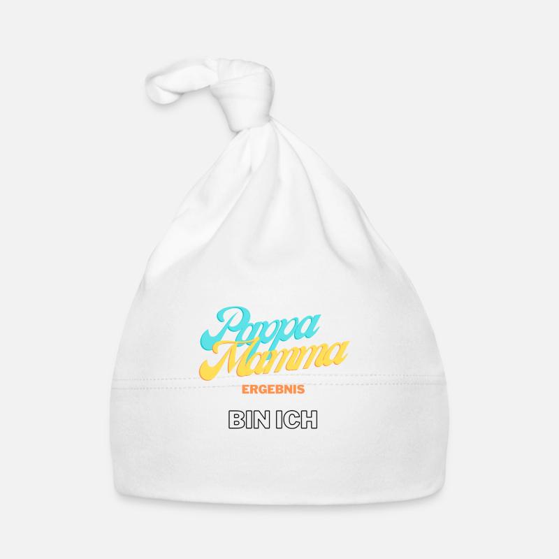 Mamma Pappa das Ergebnis bin ich Baby Bio-Mütze