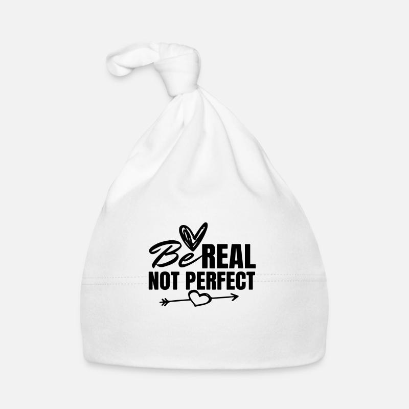 Soyez vrai, pas parfait Bonnet bio Bébé