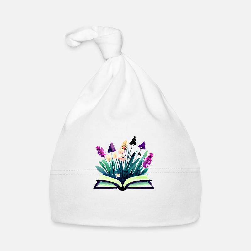 Book Reader Book Lover Gift Reading Books Organic Baby Cap