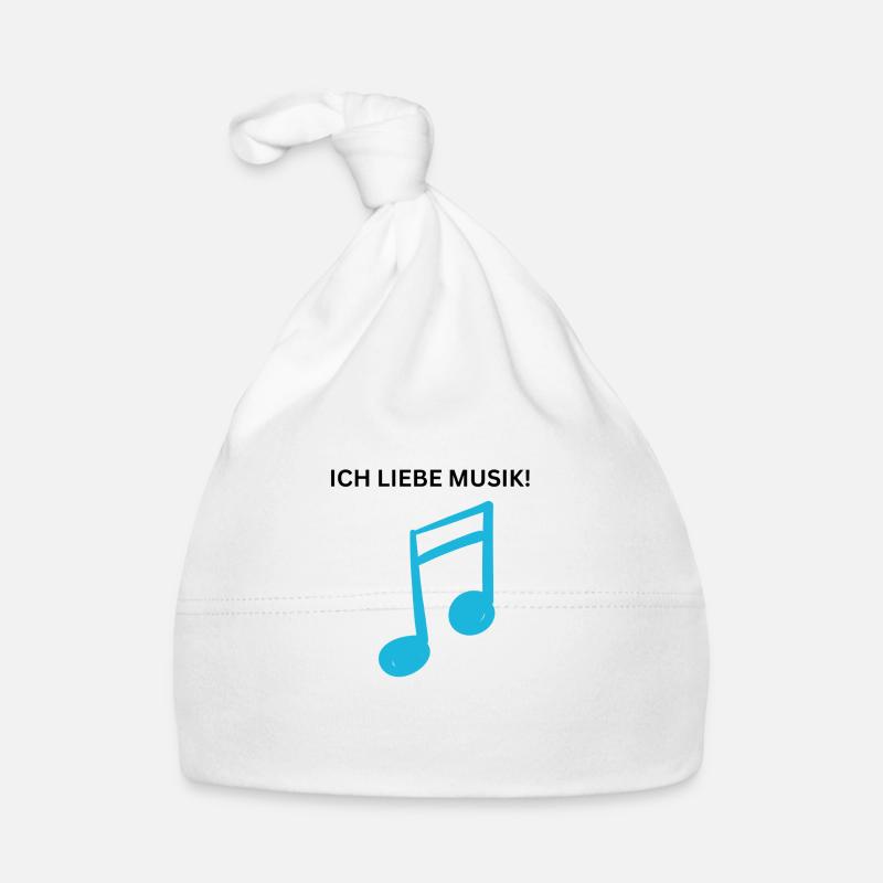 ICH LIEBE MUSIK! Baby Bio-Mütze