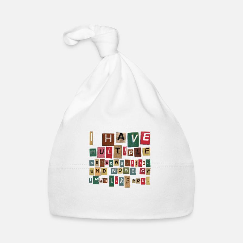 Découpez des lettres de magazine Bonnet bio Bébé