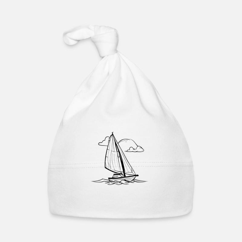 Sailing Ship Sailing Sailing Sailing Sailing Sailboat Organic Baby Cap