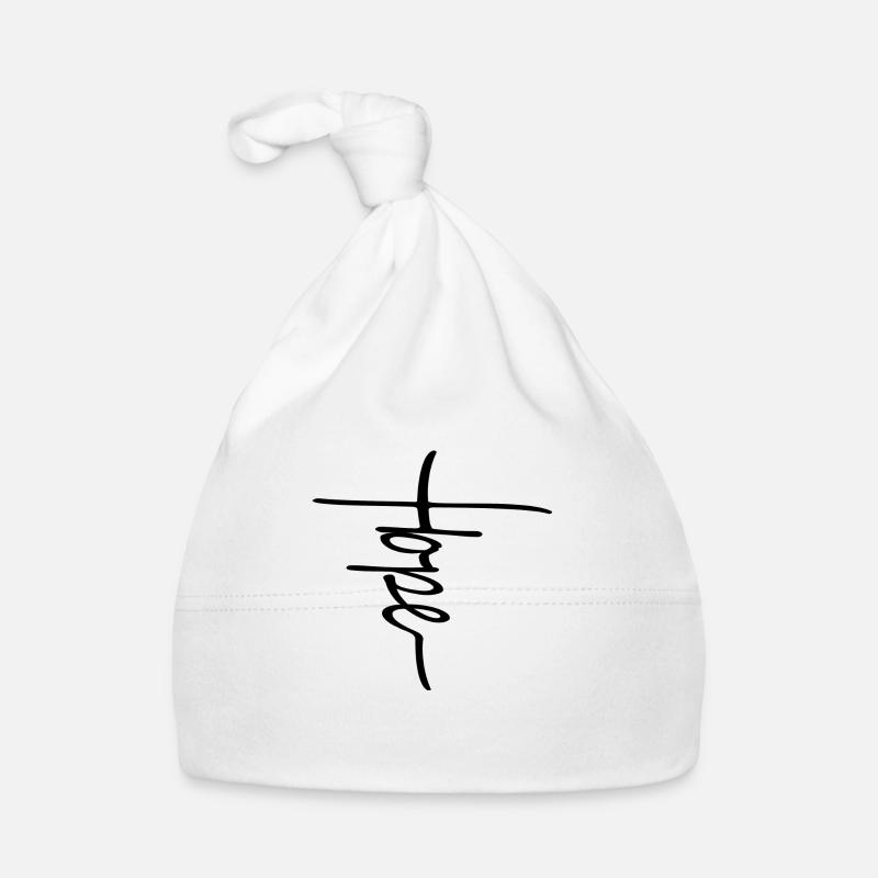 Hope Cross Organic Baby Cap