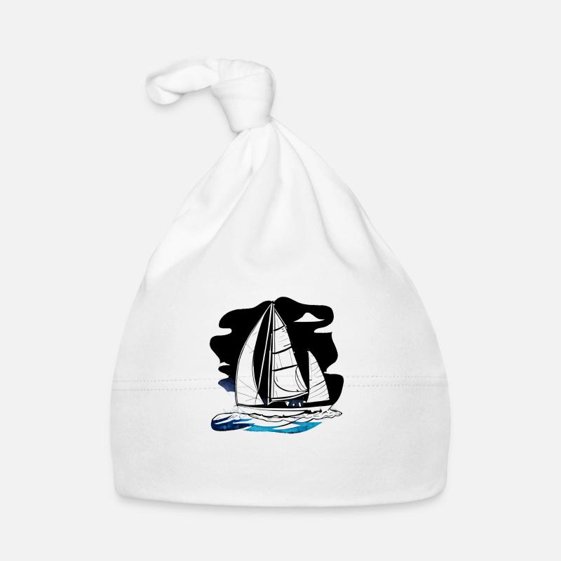 Sailing Sailing Sailing Sailing Ship Sailing Boat Organic Baby Cap