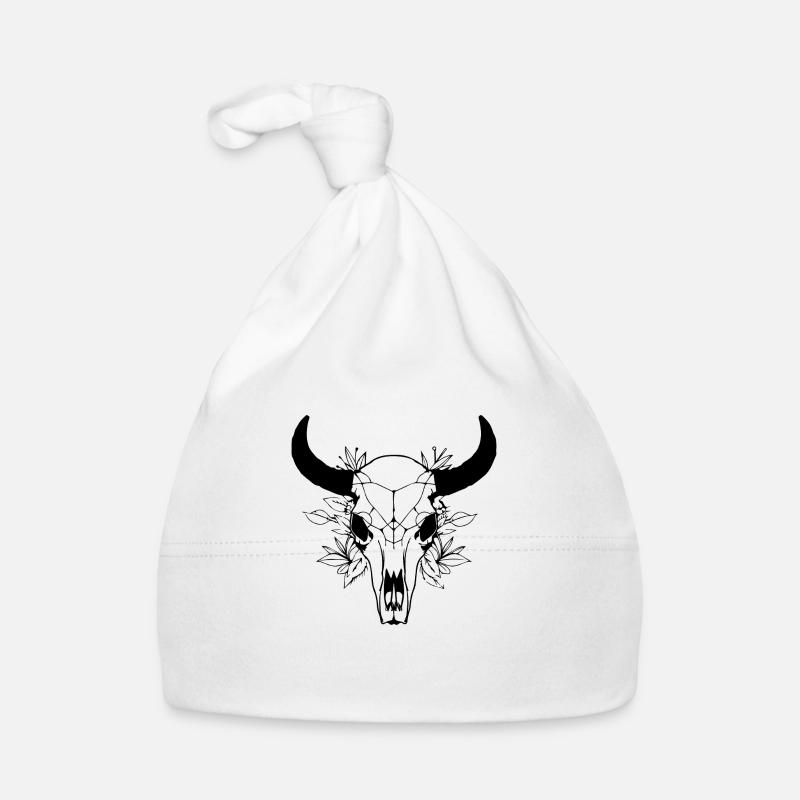 Crâne de vache Boho Bonnet bio Bébé
