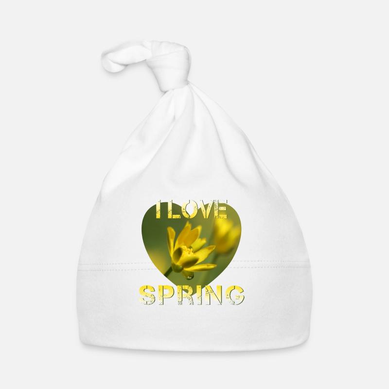 I love spring Organic Baby Cap