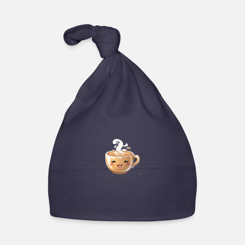 Tasse café réaliste avec visage Bonnet bio Bébé