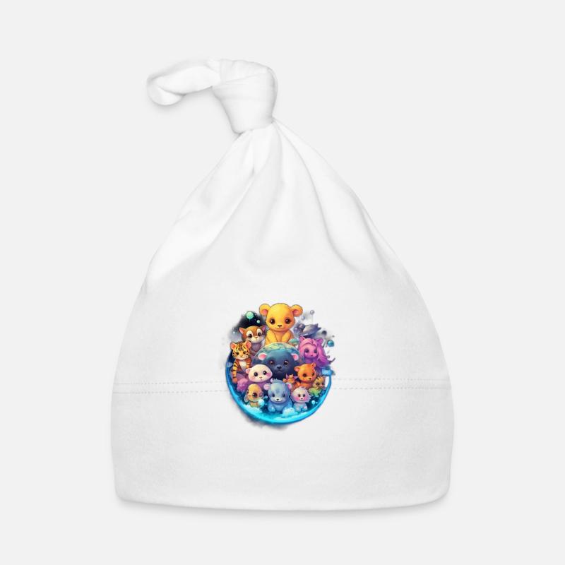 Enchanting animals Organic Baby Cap