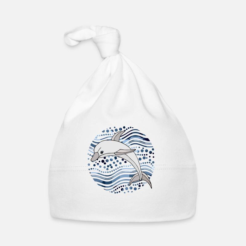 Delfin Baby Bio-Mütze