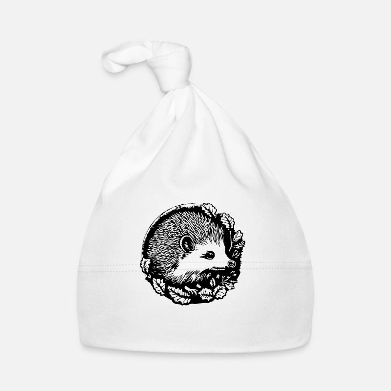 Hedgehog Forest Prickly Animal Organic Baby Cap