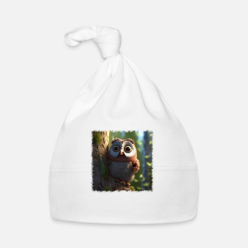 Cute owl Organic Baby Cap