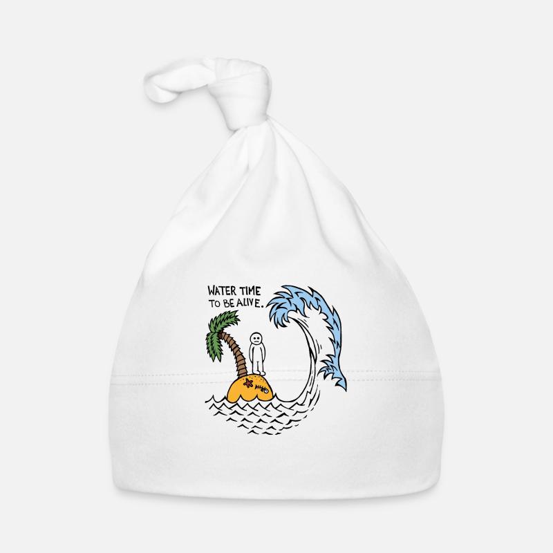 Wasserzeit, um am Leben zu sein Baby Bio-Mütze