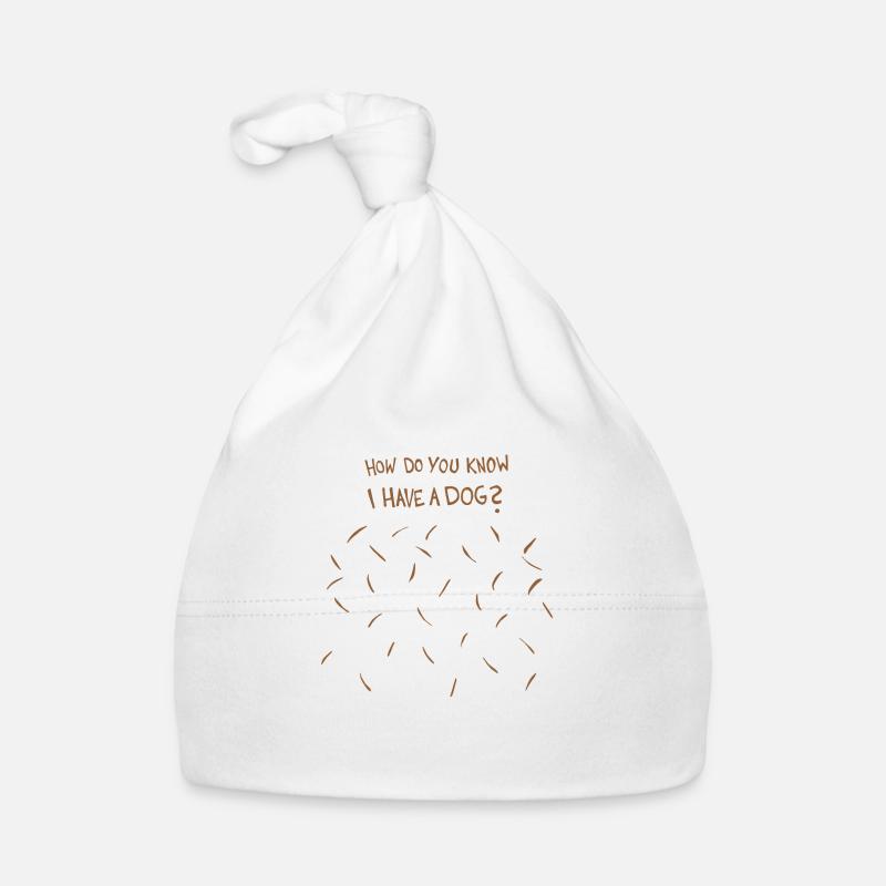 Comment savez-vous que j’ai un chien (poils bruns de chien) Bonnet bio Bébé