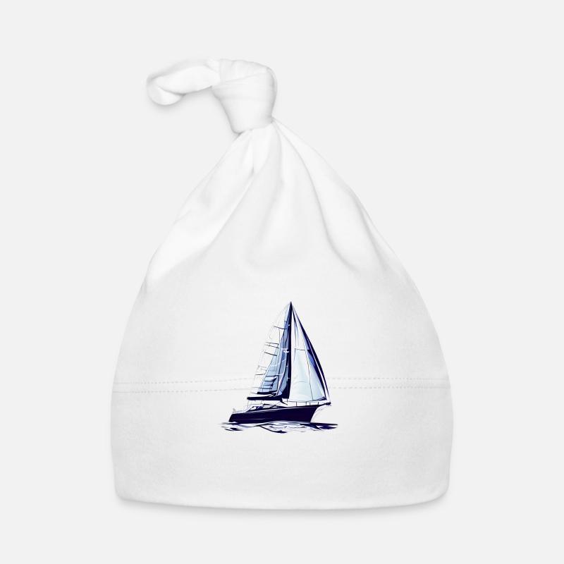 Sailor Sailing Ship Sailing Sailing Sailing Boat: Organic Baby Cap