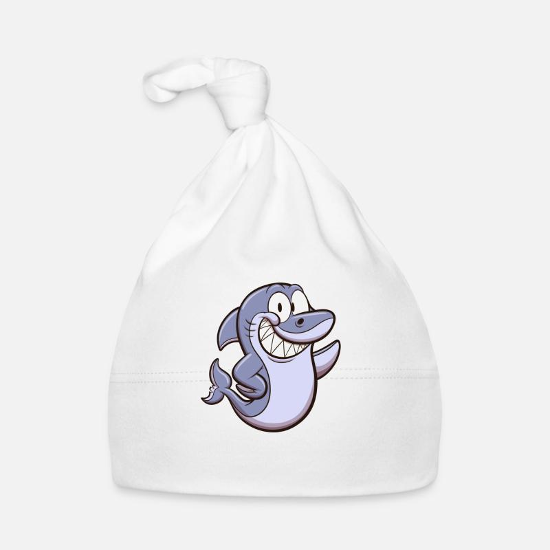 Cute Shark Organic Baby Cap