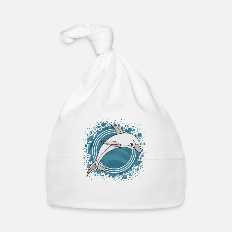 Dolphin Organic Baby Cap