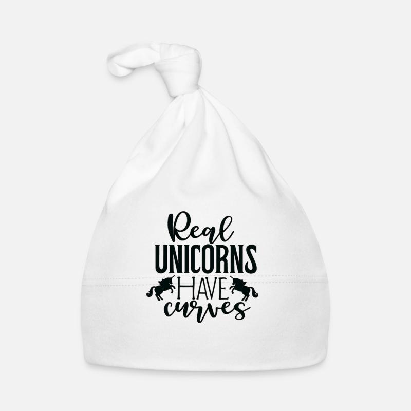 Real Unicorns Have Curves Baby Bio-Mütze