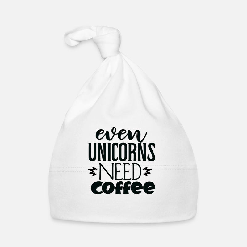 Even Unicorns Need Coffee Baby Bio-Mütze