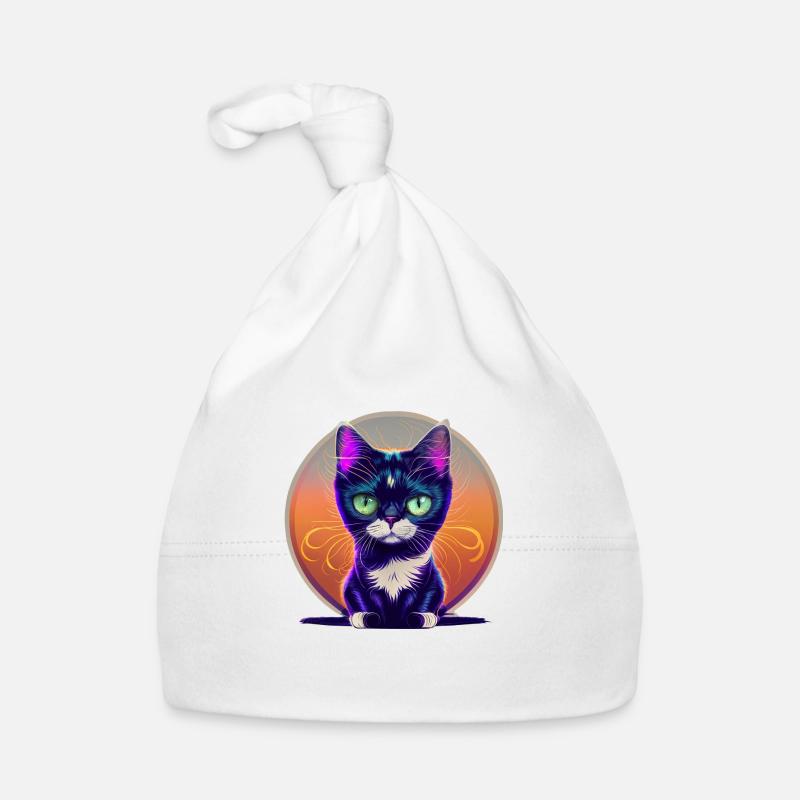 Sunset Cat Baby Bio-Mütze