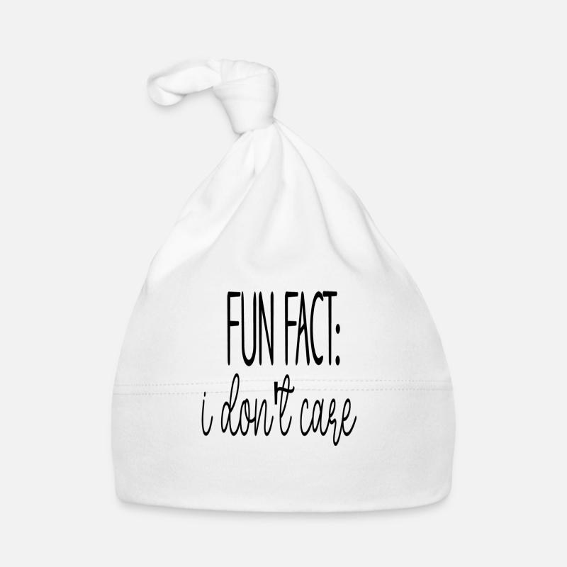 Fun Fact: I Don ́t Care Organic Baby Cap