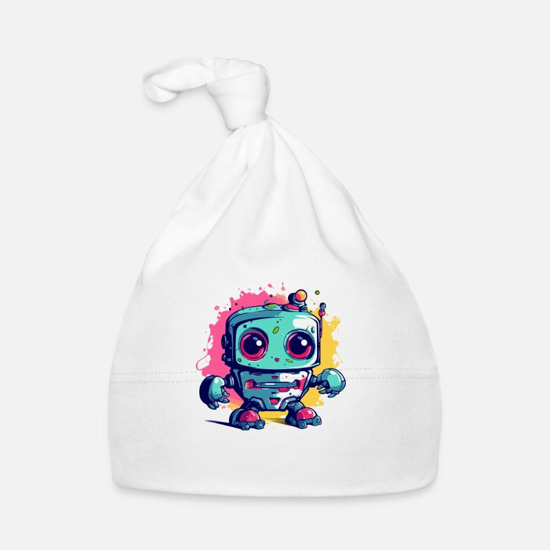 Bloc le robot kawaii Bonnet bio Bébé