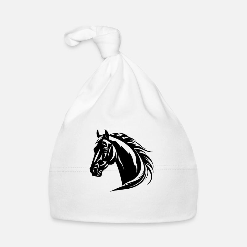 Poney tête de cheval Bonnet bio Bébé