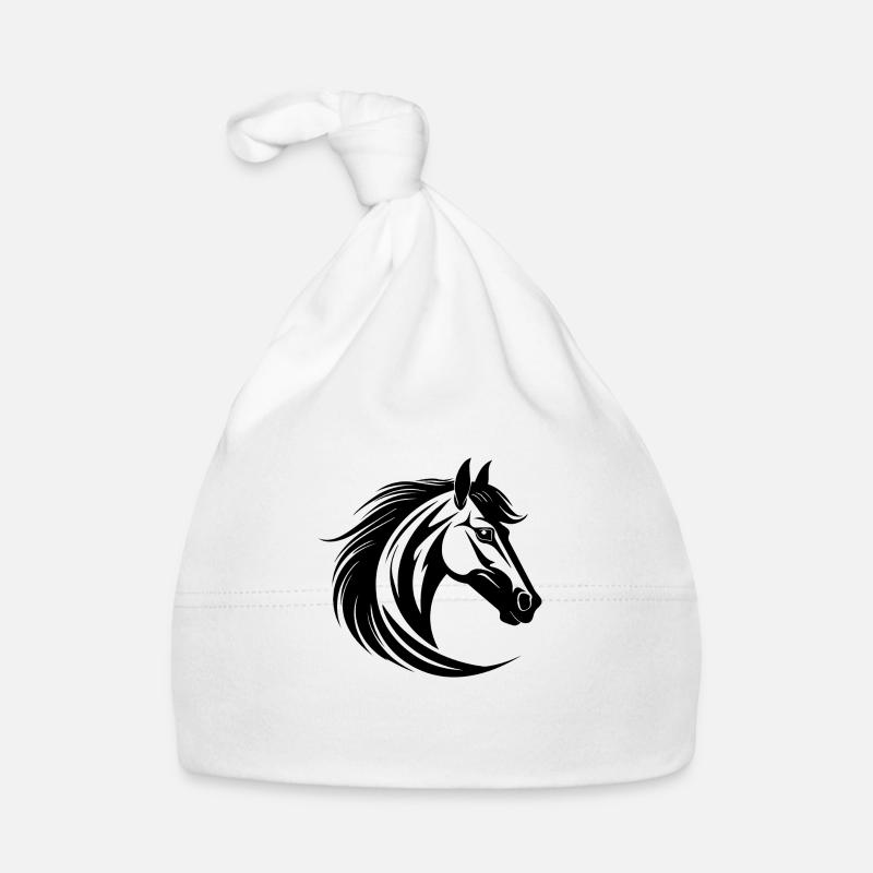 Poney tête de cheval Bonnet bio Bébé
