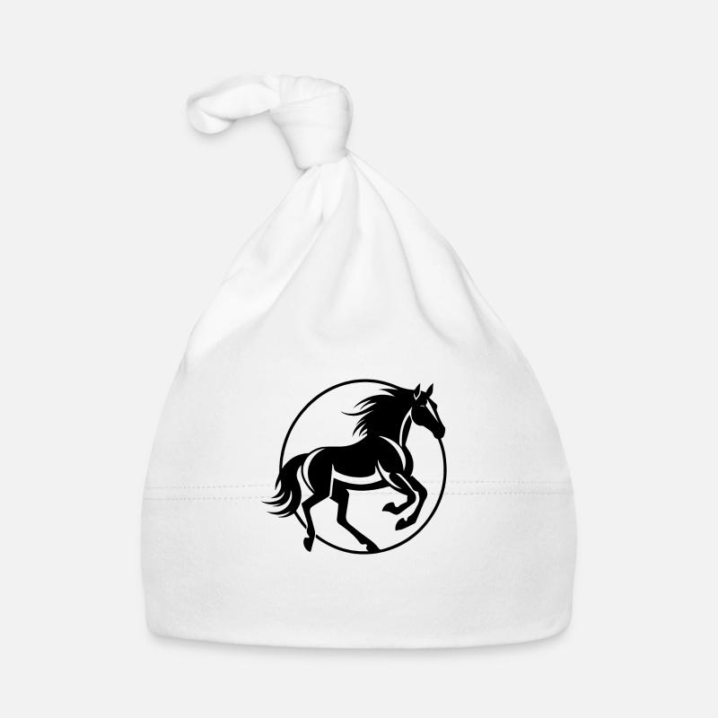 Poney tête de cheval Bonnet bio Bébé