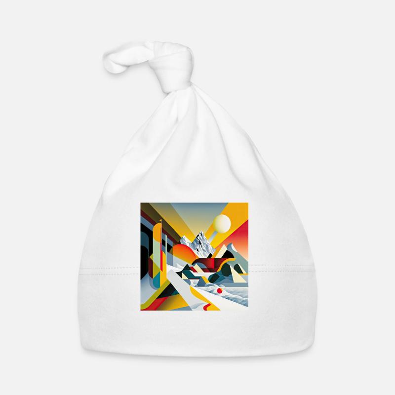 L’héritage du Bauhaus - Bonnet bio Bébé - blanc