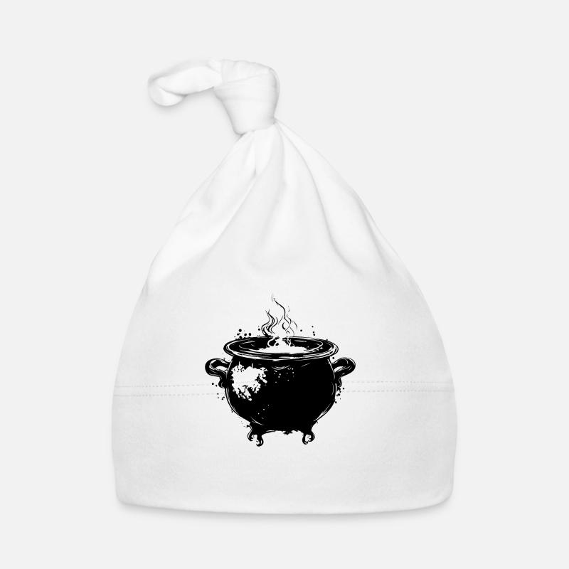 Cauldron Magical Witch Halloween Organic Baby Cap