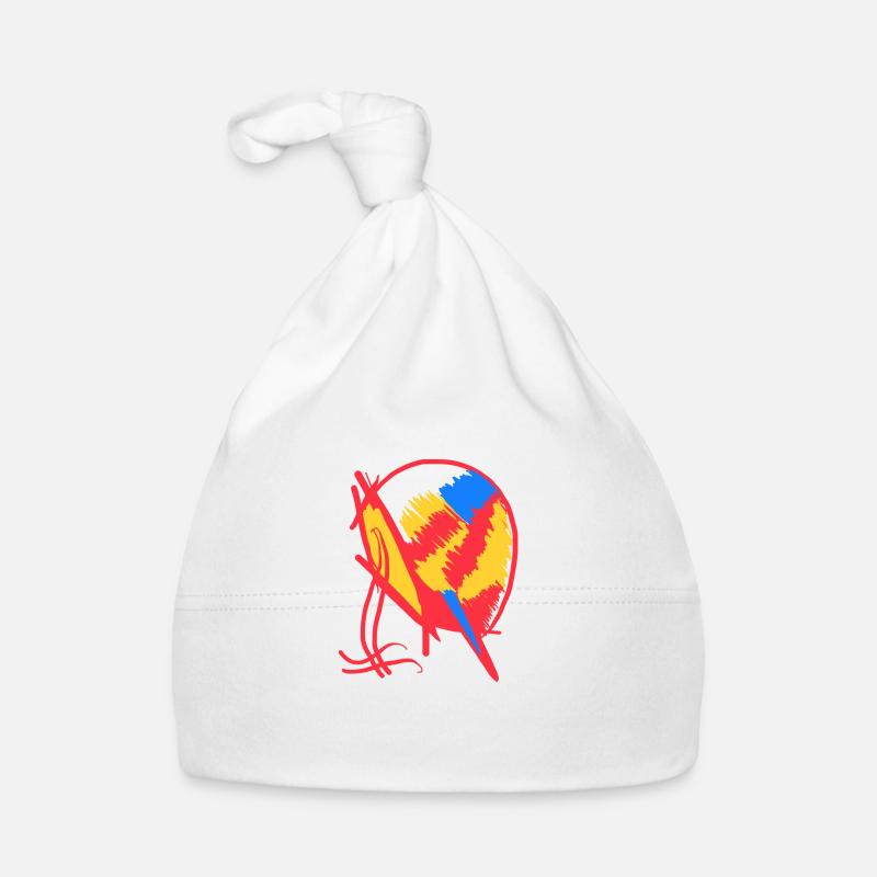 Red Blue Yellow Abstractness Organic Baby Cap