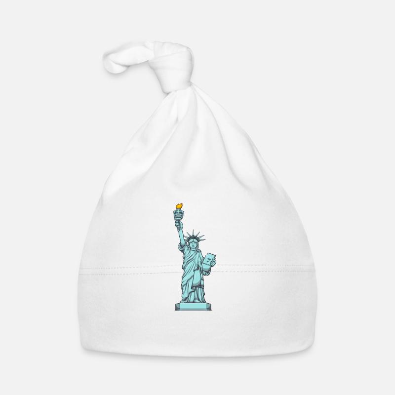 Statue de la Liberté Bonnet bio Bébé