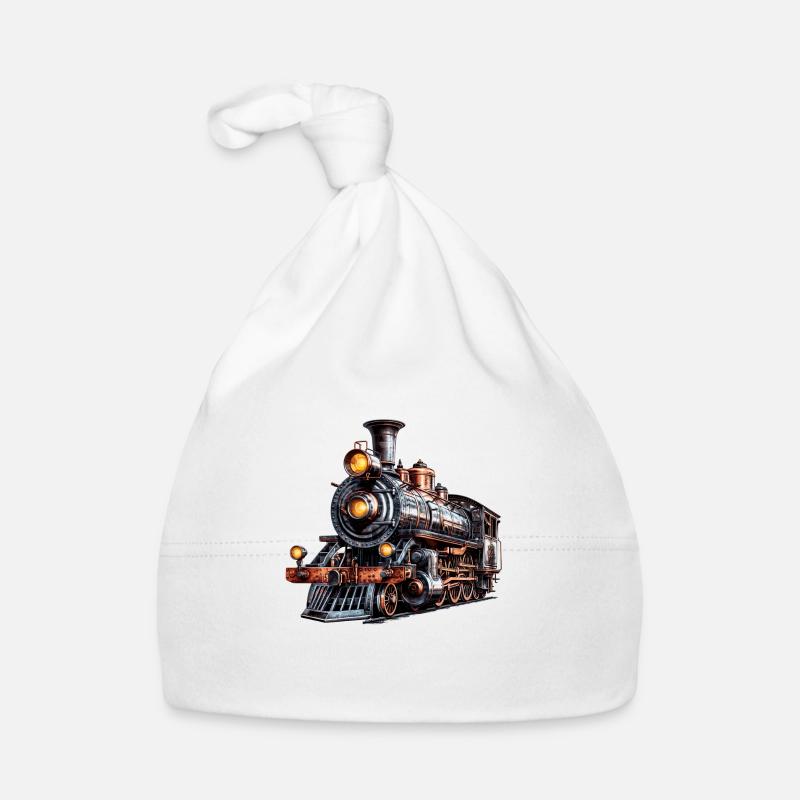 Die Dampflock, ein historisches Relikt Baby Bio-Mütze