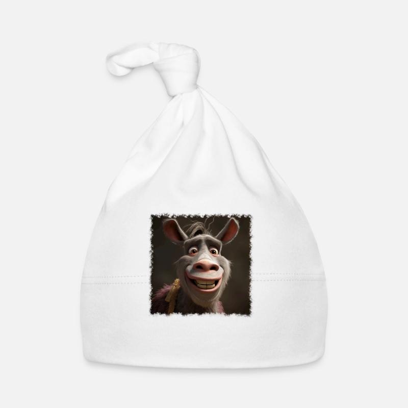 verrückter Esel Baby Bio-Mütze